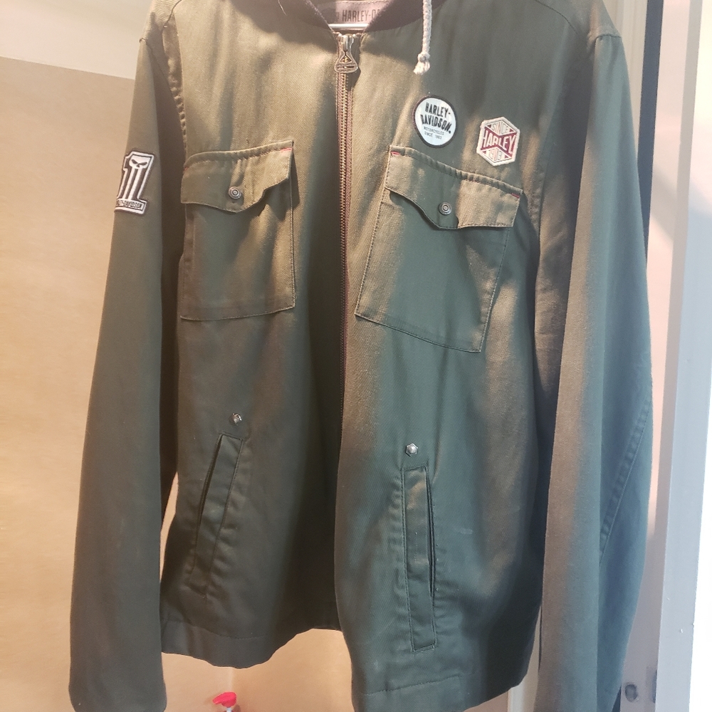 Harley Davidson Women's Hooded Bomber Jacket